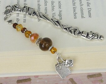 bookmark *teatime* small silver bookmark as a gift for tea lovers