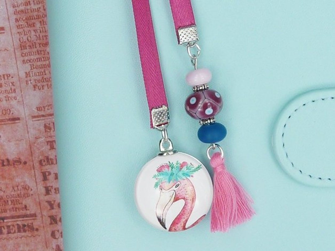 Flamingo Planner Charm Planner Dangle Planner Accessories Etsy UK