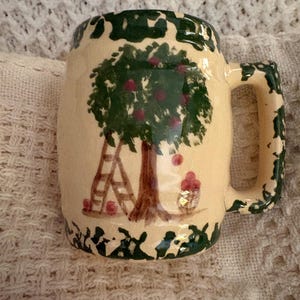 May include: A set of three ceramic nesting bowls in shades of blue, green, and white. The bowls feature a speckled design and varying sizes, perfect for food preparation or serving.