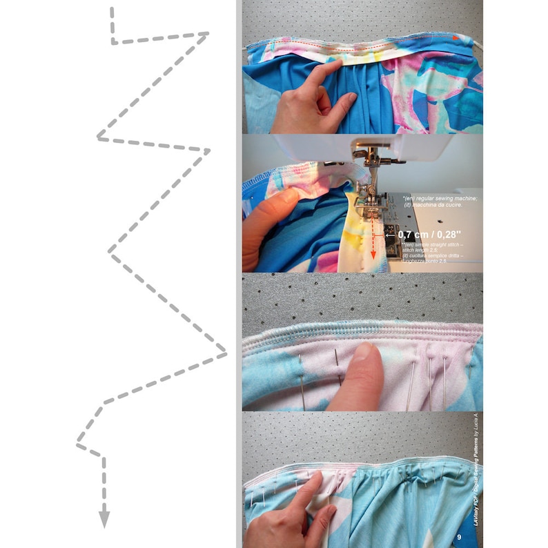 PDF Sewing Pattern Jersey / Knit Turtleneck Dress and Top with Etsy