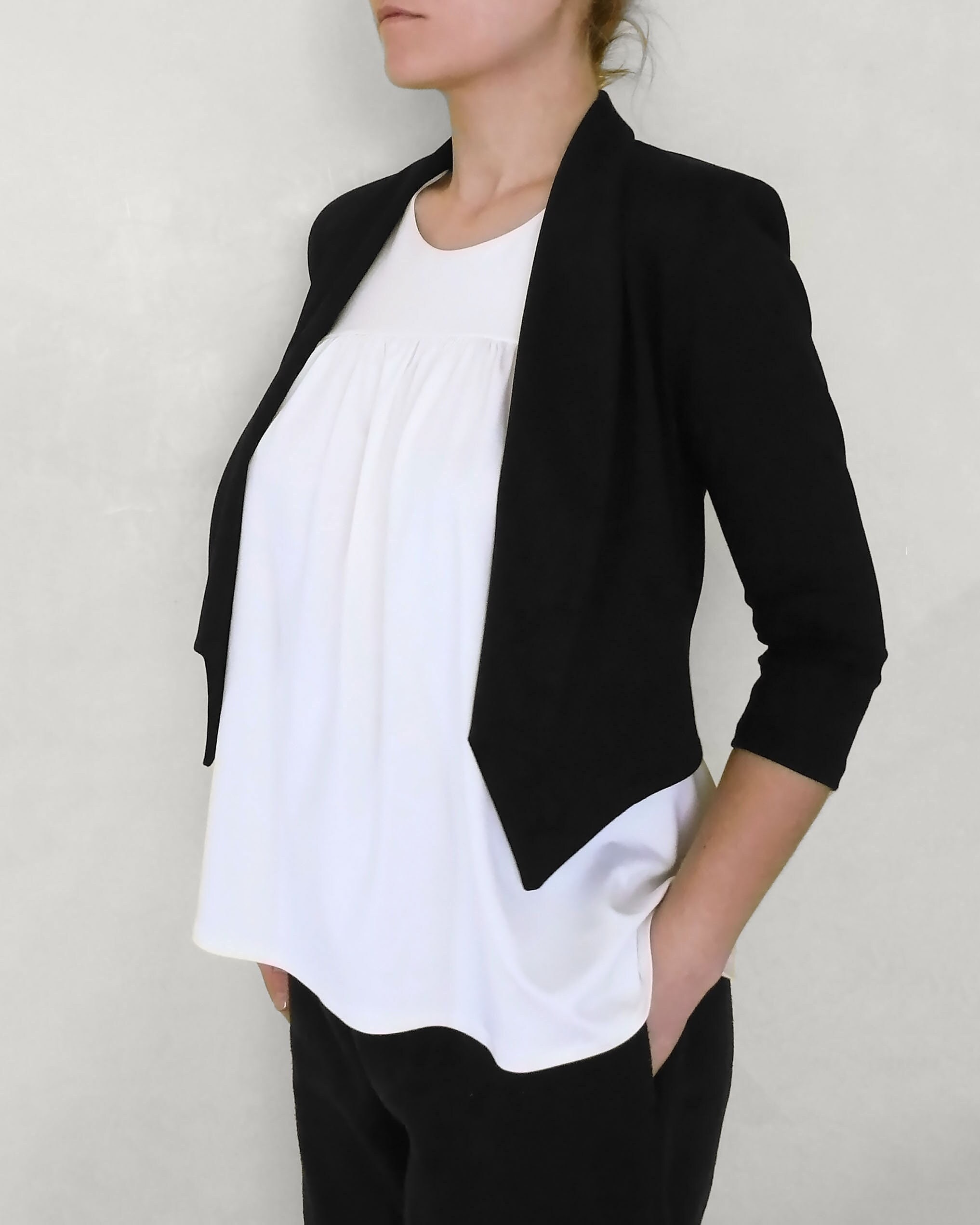 cropped blazer australia