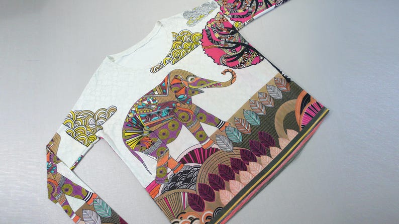 Relaxed Fit Top PDF Sewing Pattern | with long or short sleeve | in stretchy knit fabric | Sizes XS-XXL | includes seam allowances image 10