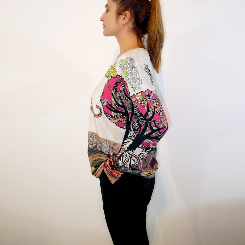 Relaxed Fit Top PDF Sewing Pattern | with long or short sleeve | in stretchy knit fabric | Sizes XS-XXL | includes seam allowances image 6
