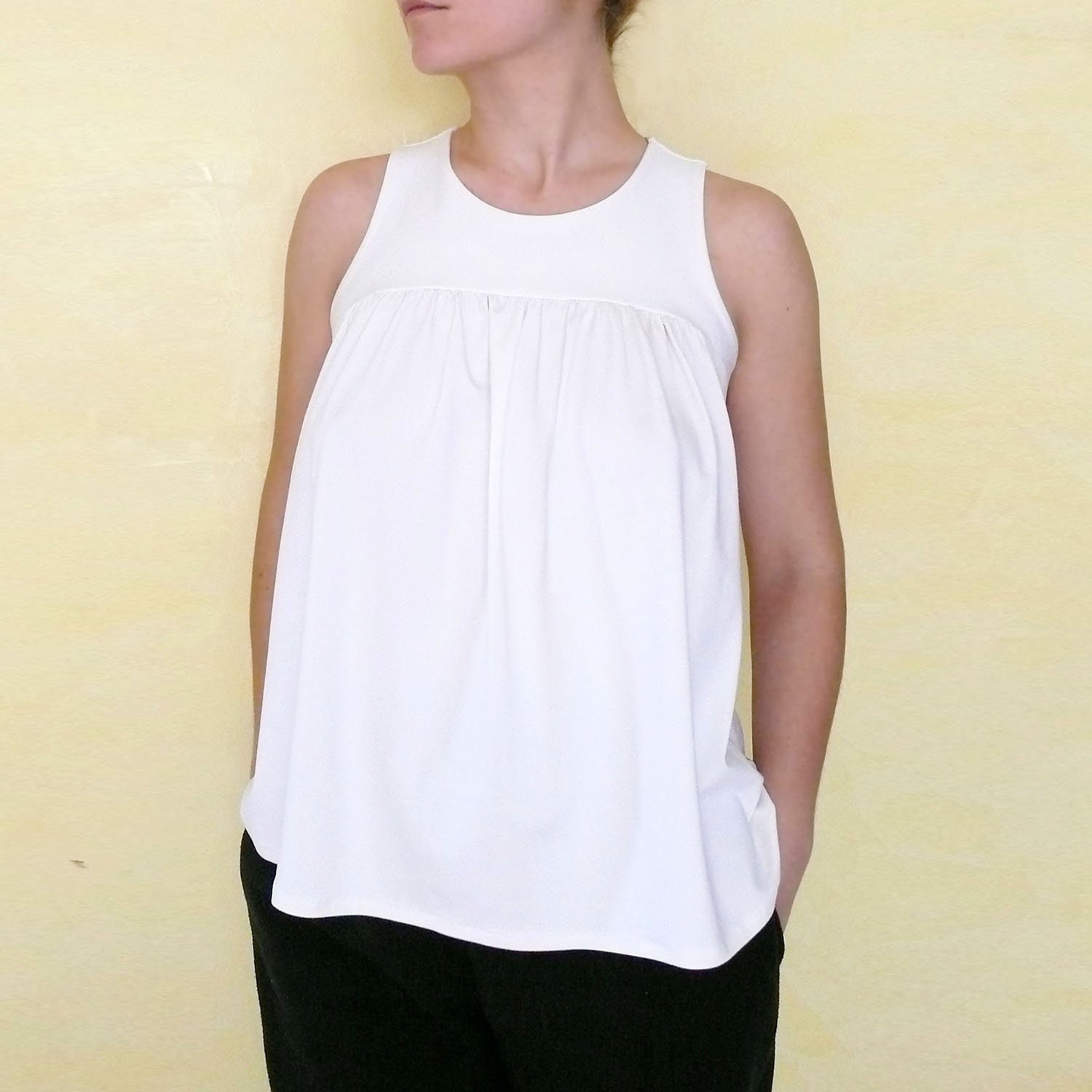 PDF Sewing Pattern Women's Sleeveless Jersey/Knit Top (sizes XS-X…