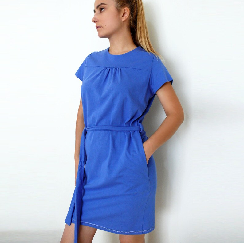 PDF Pattern Women's Jersey / Knit fabric Dress Long/Short Etsy