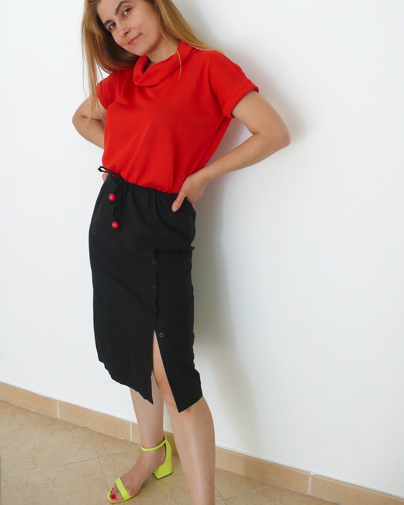Relaxed Fit Top PDF Sewing Pattern | with long or short sleeve | in stretchy knit fabric | Sizes XS-XXL | includes seam allowances image 4