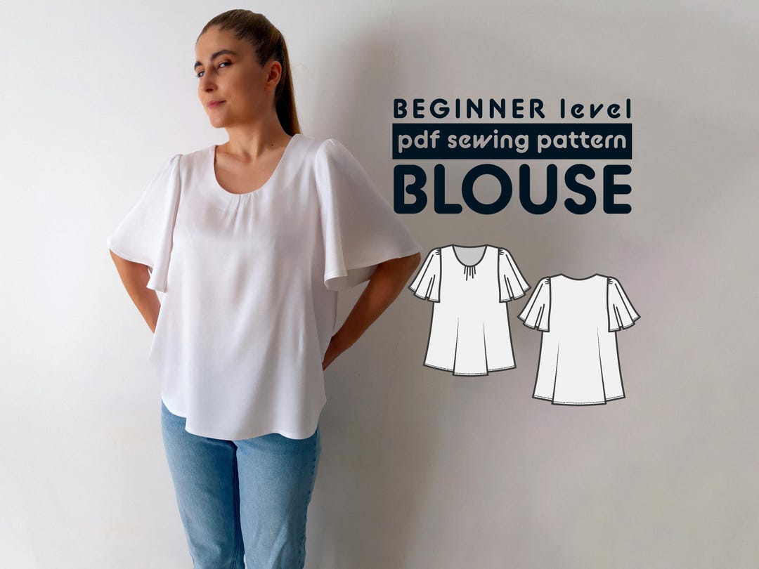 Shawl Pattern Fitted Scoop Neck Crop Tulle Knit Blouse