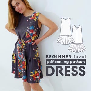 Summer Dress PDF Sewing Pattern for Women N.16