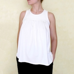 Jersey Tank Top PDF Sewing Pattern N.9, Sizes XS-5XL image 6