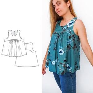 Women's Tank Top PDF Sewing Pattern N.90