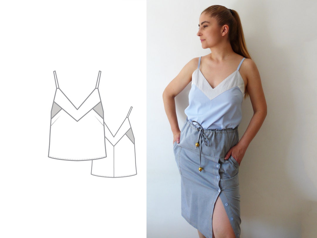 Camisole Top PDF Sewing Pattern for Women, N.33 - Etsy