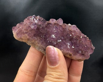 Amethyst Pinkish Purple Dusty Rose Purple Quartz Crystal Cluster Matrix Rocks and Minerals Mineral Specimen Alacam Mine Turkey