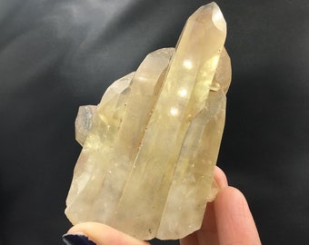 Natural Citrine Golden Yellow Quartz Crystal Cluster Unheated Raw Natural Mineral Specimen Rocks and Minerals Madagascar