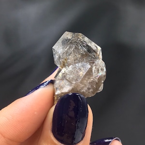 Black Herkimer Diamond Quartz Self-Mined Specimen: Birthday Pocket, Diamond Mtn, NY (SELF13)