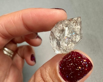 Herkimer Diamond Quartz Self Collected Mini Crystal Clear Rocks and Minerals Mineral Specimen Single Gem Diamond Mtn NY USA