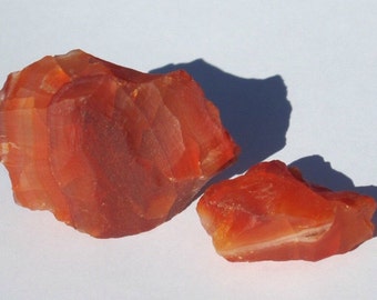 Raw Carnelian Agate Chunk (1) Mineral Specimen Unpolished Rocks and Minerals