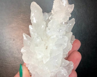 Pink Aragonite Cave Calcite Unusual Natural Crystal Cluster Delicate Rocks and Minerals Mineral Specimen Buena Tierra Santa Eulalia Mexico