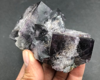 Purple Fluorite Purple Rain Pocket Lady Annabella Daylight Fluorescent Grape  Color Change B Crystals Rocks Mineral Specimen England