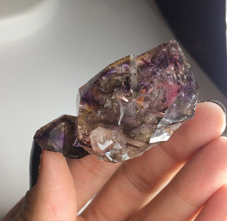 Amethyst DT Shangaan Smoky Purple Golden Red Hematite Needles Phantom Crystal Rocks and Minerals Mineral Specimen Chibuku Zimbabwe image 9