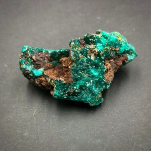 Dioptase Deep Green Mimetite Yellow Crystals Matrix Cluster Rocks and Minerals Mineral Specimen Healing Crystals Ntola Mindouli Congo image 2