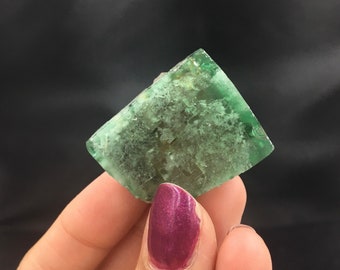 Green Fluorite Lady Annabella Poison Ivy Pocket Daylight Fluorescent Indigo Color Change Crystals Rocks Minerals Mineral Specimen England