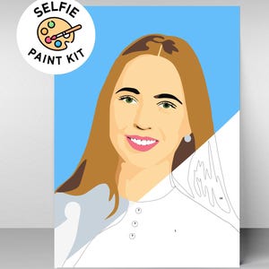 Custom DIY Anniversary Paint Kit Gift, Personalized Canvas Paint Kit, Date Night Idea, Sip Paint Party, Date Ideas, Gift for him, Her Gift