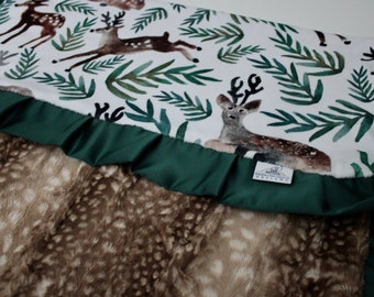 emerald green crib sheet