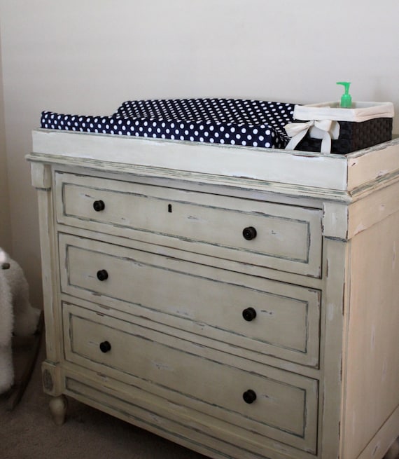 Nautical changing pad store cover
