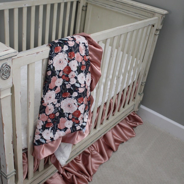 Sugar + Maple Vibrant Rose Minky Blanket main image 0