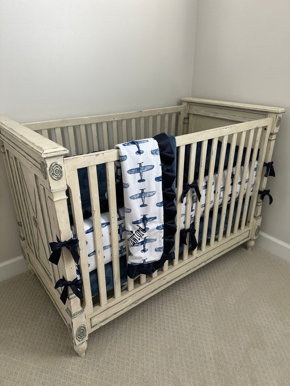 Denim crib bedding hotsell
