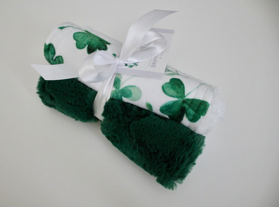 Feeding Nursing Burp Cloths Spit up Cloths Lucky Charm Irish Baby Minky