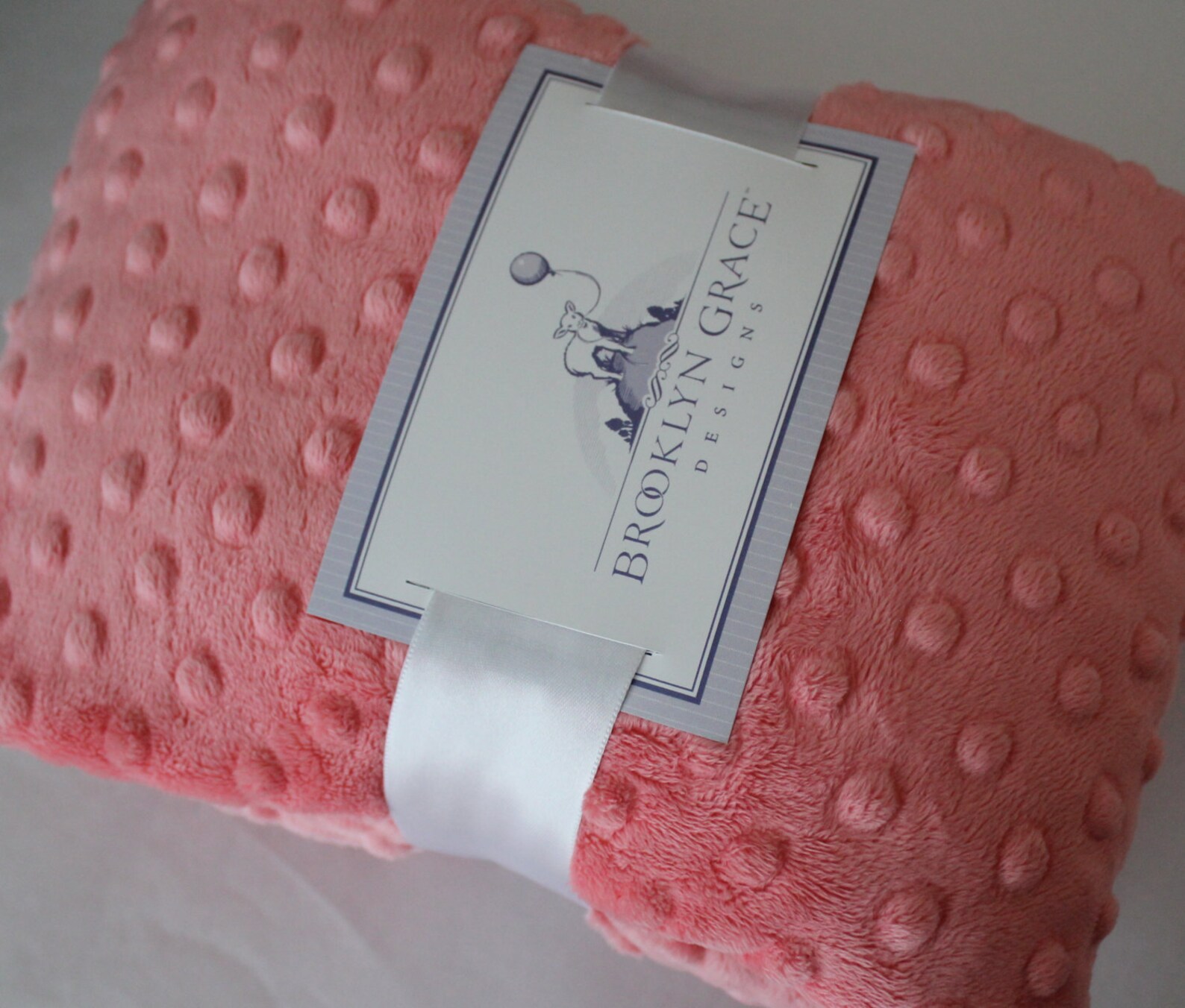 Coral Minky Dot Crib Sheet Baby Toddler Crib Bedding Etsy