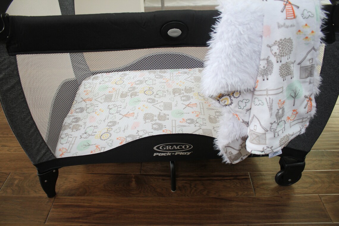 Pack N Play Portable Crib Minky Crib Sheet Baby Toddler Etsy