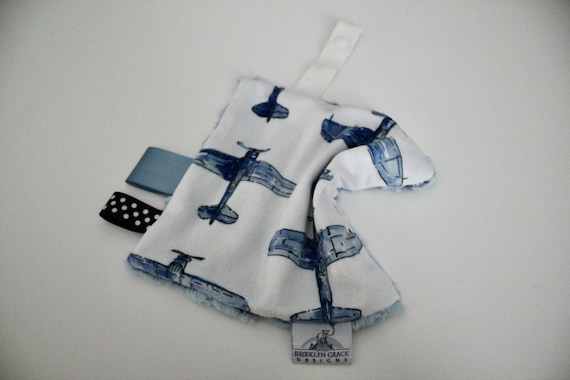 PACIFIER LOVIE Watercolor Airplanes With Your Choice of Minky Backing Pacifier Holder Mini Lovie Pacifier Lovie Baby Boy Infant Bedding Etsy