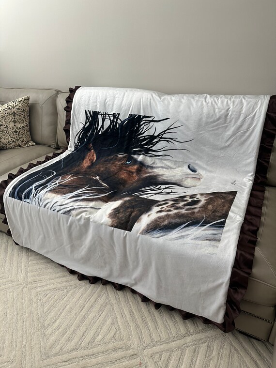 Equestrian throw blanket hotsell