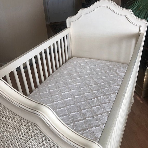 Ivory Lattice Minky Crib Sheet Baby 