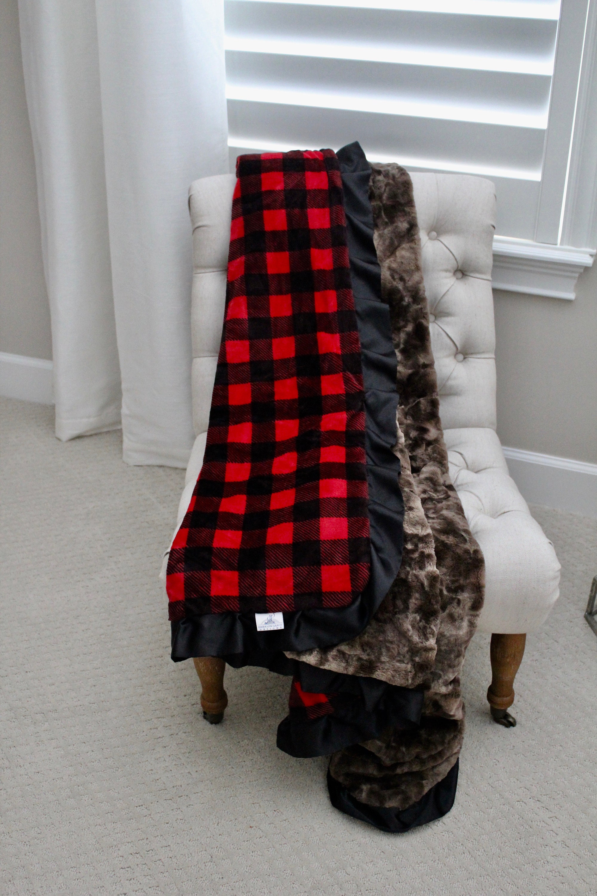Red and black buffalo plaid blanket new arrivals