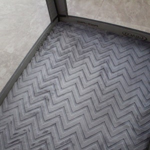 Gray Chevron Minky Pack n Play Crib Sheet: Portable Crib Bedding