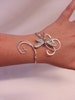 Dragonfly bracelet Silver womens gift cuff wedding elven  bangle 