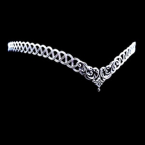 Silver Woven Elven Circlet, Chevron Wire Crown, Pointed Celtic Tiara, Unisex Fantasy Headpiece, Adjustable