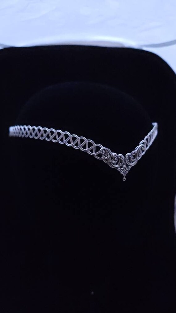 Silver Metal Celtic Weave Circlet Tiara Headband - Etsy display picture 3