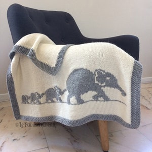 elephant pattern, chart, elephant chart, knit pattern, knit elephant, animal pattern, elephant family, animal family, knit animal, savannah image 3