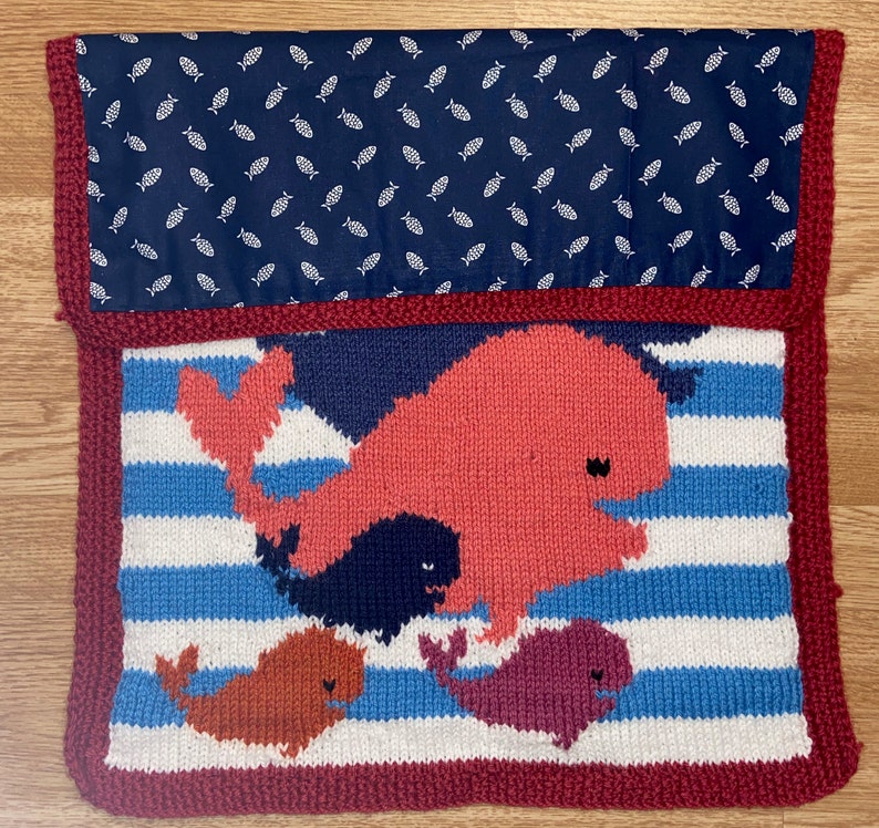 Whales family blanket baby blanket whale pattern family Etsy