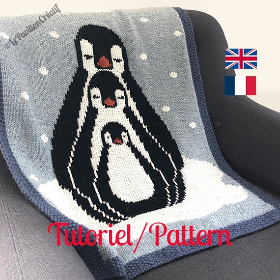 Motif Pingouin Diagramme Patron Tricot Tricot Pingouin Etsy France