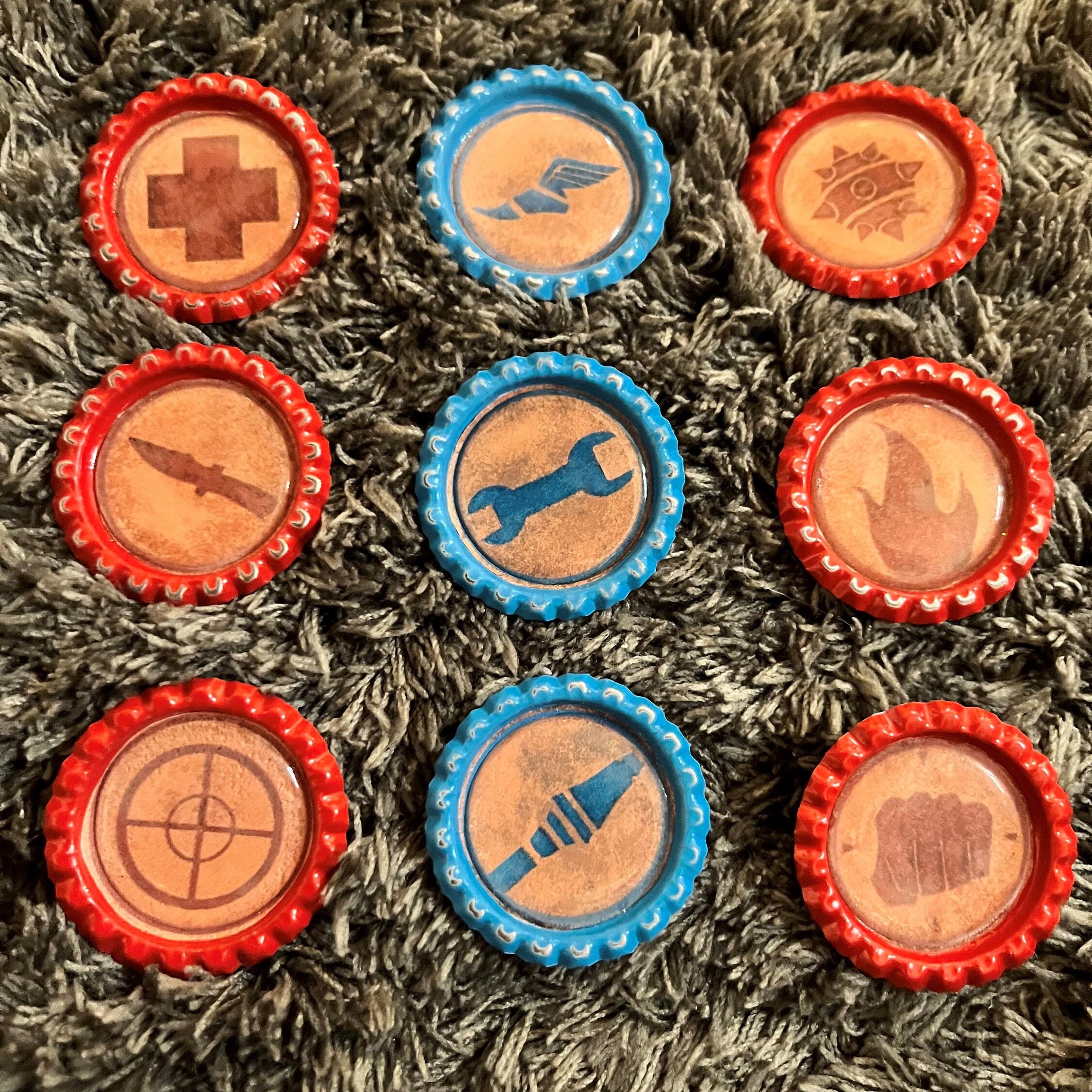 TF2 Team Fortress 2 Bottle Cap Badges Etsy UK