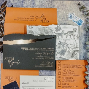 Invitations de mariage uniques / Invitations non traditionnelles / Cartes d’invitation acryliques / Ensembles d’invitation en bois / Invitations de mariage créatifs / épopée