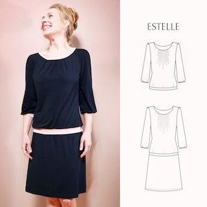 Schnittmuster eBook ESTELLE Kleid & Shirt Bild 1