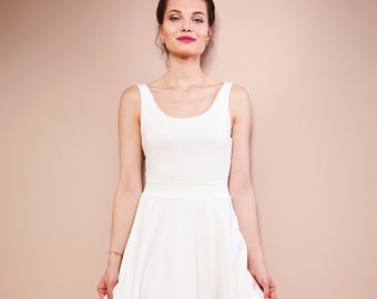 Simple bridal lower top in ivory MALU