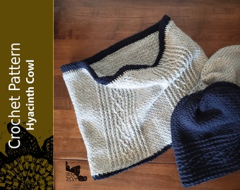 Hyacinth Cowl: A Cable Crochet PDF Pattern