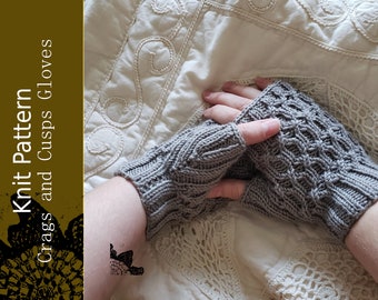 Crags and Cusps Gloves PDF Pattern